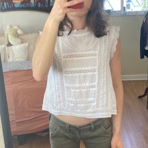 Anthropologie XXSP 100% Cotton Blouse by Harlyn